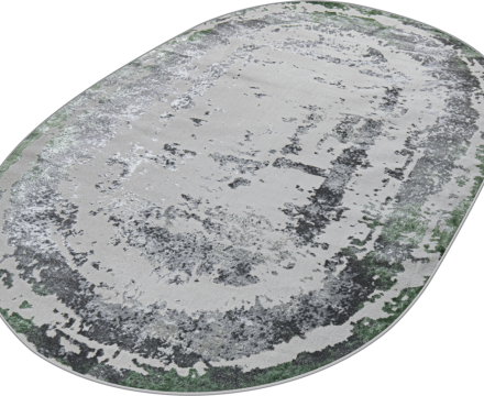 36897J oval GREEN FLS / L.GREY