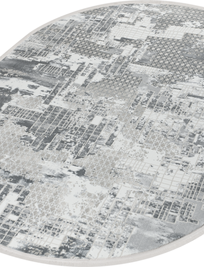 38267B oval GREY / L.GREY