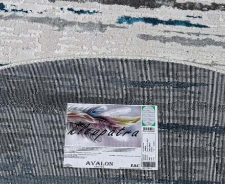 38462A oval BLUE FLS / L.GREY