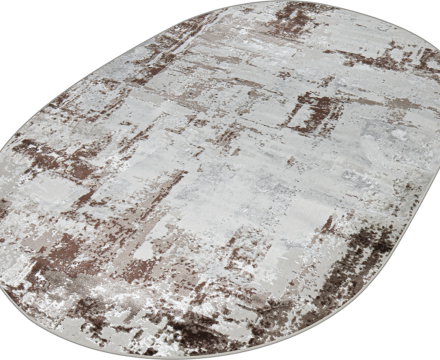 37342A oval BROWN / D.BEIGE