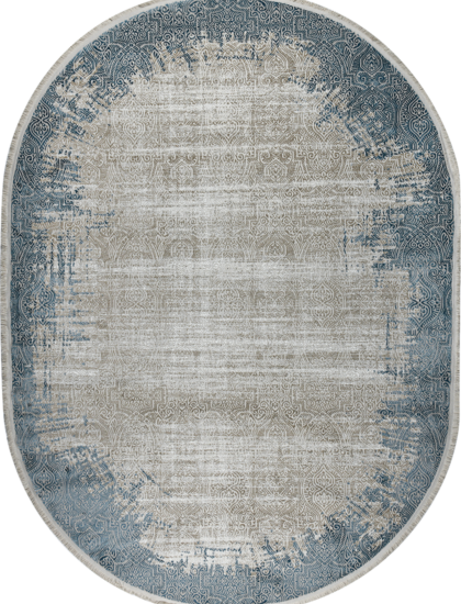 36949A oval BEIGE / BLUE