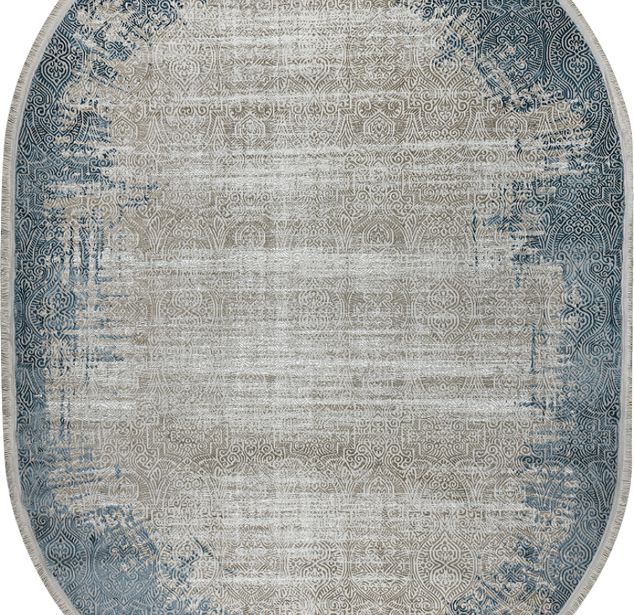 36949A oval BEIGE / BLUE