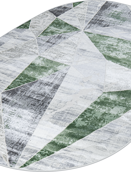 37515A oval GREEN FLS / L.GREY