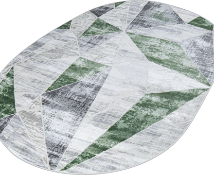 37515A oval GREEN FLS / L.GREY