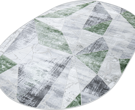 37515A oval GREEN FLS / L.GREY