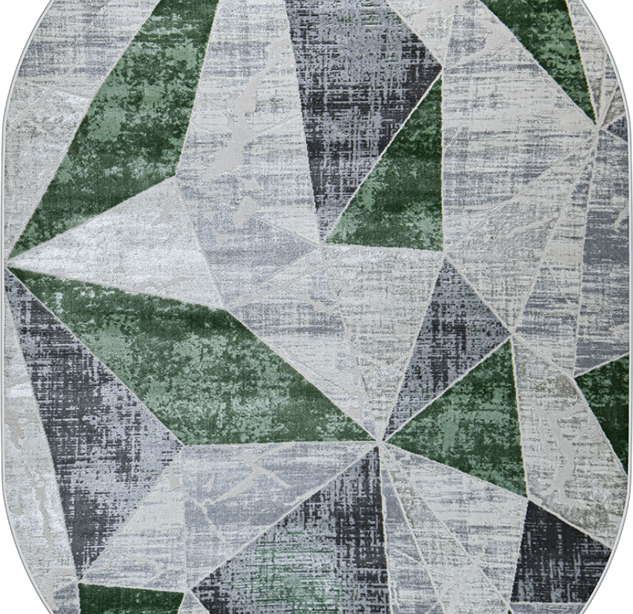 37515A oval GREEN FLS / L.GREY