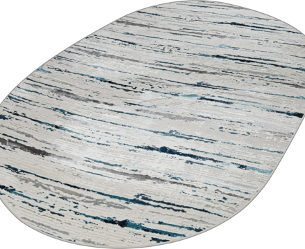 38462A oval BLUE FLS / L.GREY