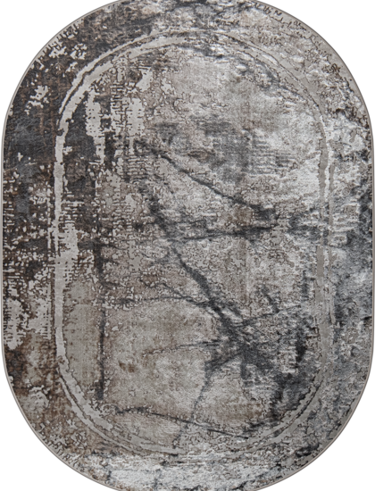 38557A oval GREY FLS / BEIGE FLS