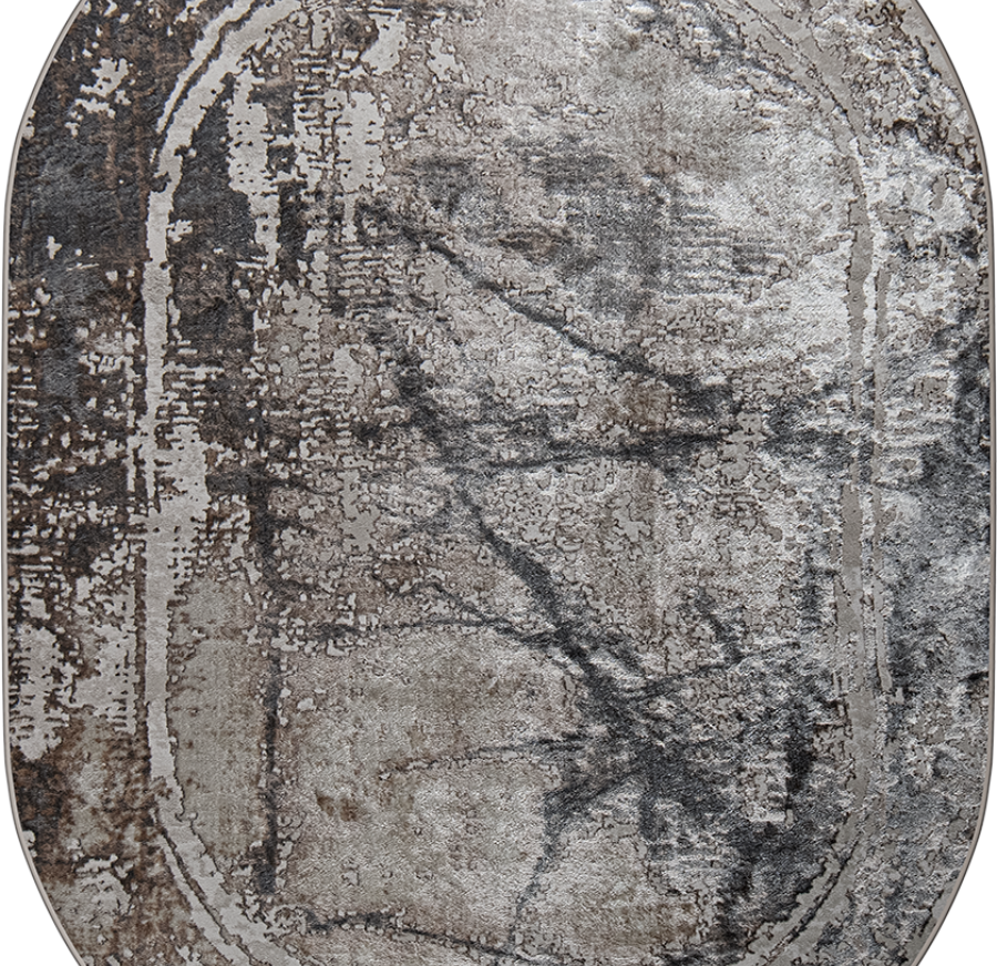 38557A oval GREY FLS / BEIGE FLS