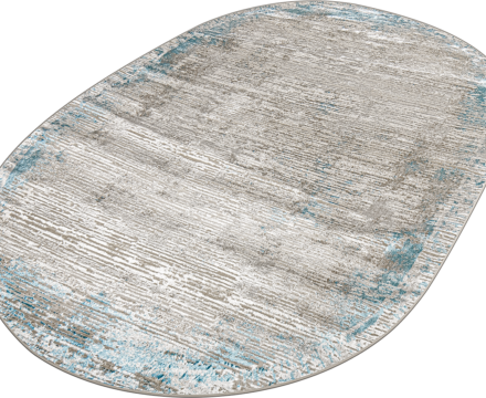 38548A oval BLUE FLS / CREAM FLS