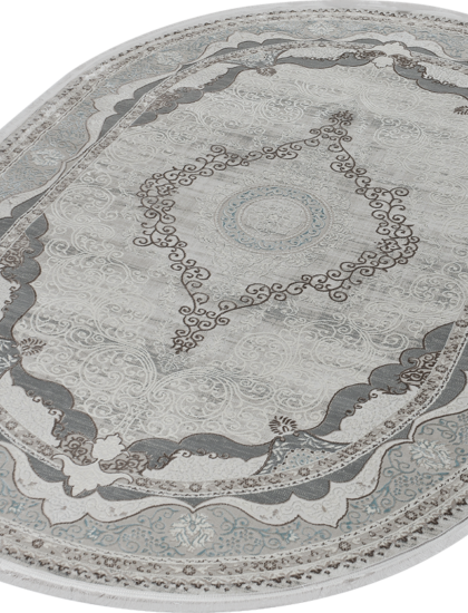 36564A oval L.BEIGE / BLUE