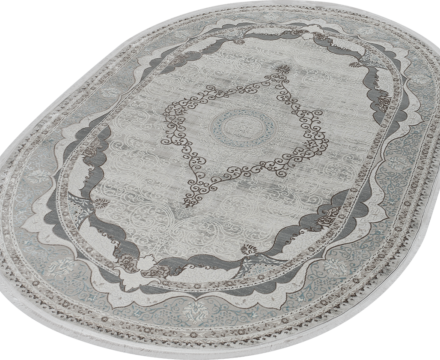 36564A oval L.BEIGE / BLUE