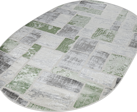 38471A oval GREEN FLS / L.GREY