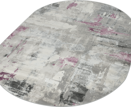 36506A oval LILA / L.GREY