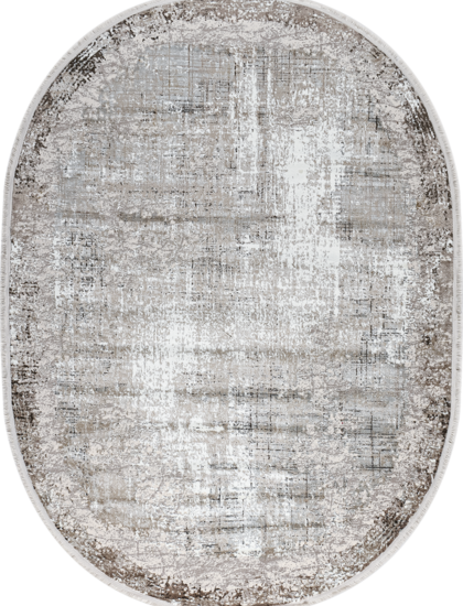 38732A oval L.BEIGE / WHITE