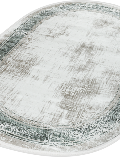 38720A oval GREEN / CREAM