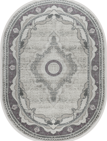 36564A oval LILA / L.GREY