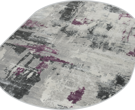 36506A oval LILA / L.GREY