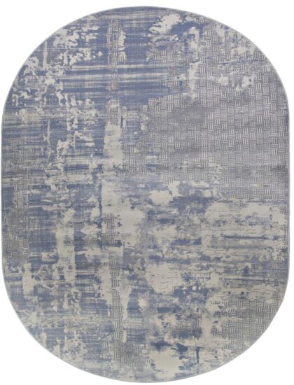 36874J oval L.GREY / BLUE