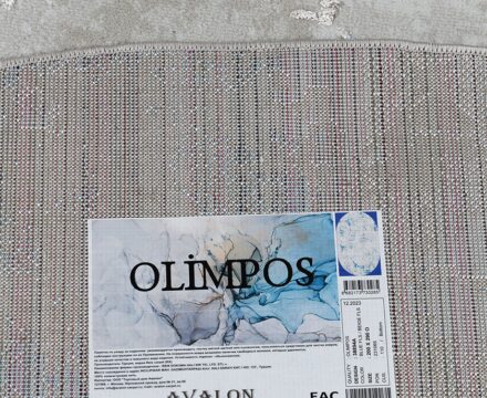 38894A oval BLUE FLS / BEIGE FLS