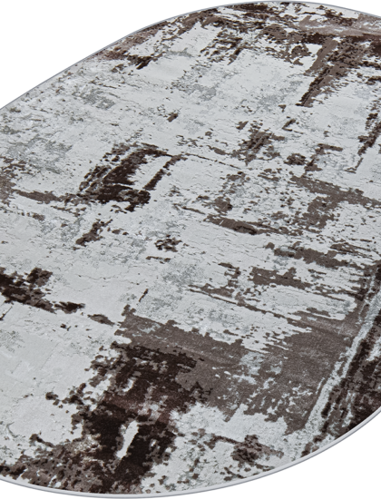 37342A oval BROWN / D.BEIGE