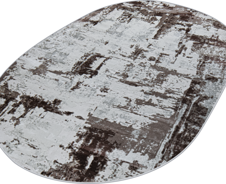 37342A oval BROWN / D.BEIGE