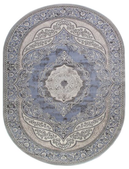 36868J oval L.GREY / BLUE