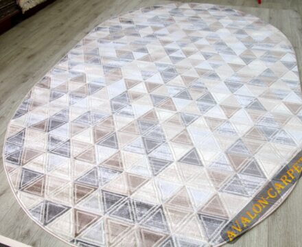 36853A oval L.BEIGE / GREY