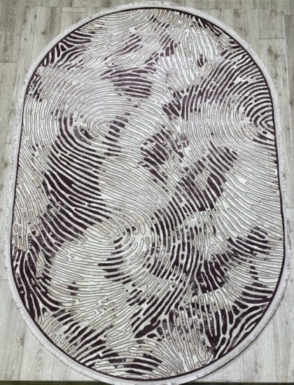 36911A oval LILA / BEIGE