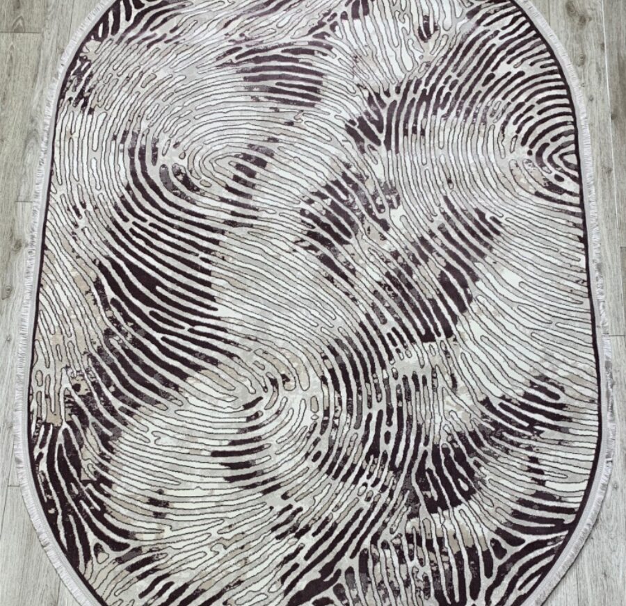 36911A oval LILA / BEIGE