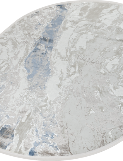 51266B oval BLUE / CREAM