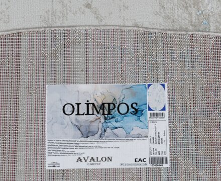 38896A oval BLUE FLS / BEIGE FLS