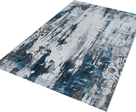 37107A stan BLUE FLS / L.GREY