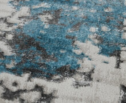 38637A stan BLUE FLS / BEIGE COK