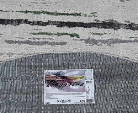 38462A oval GREEN FLS / L.GREY