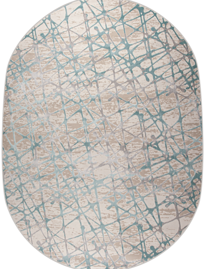 36855A oval L.GREY / BLUE