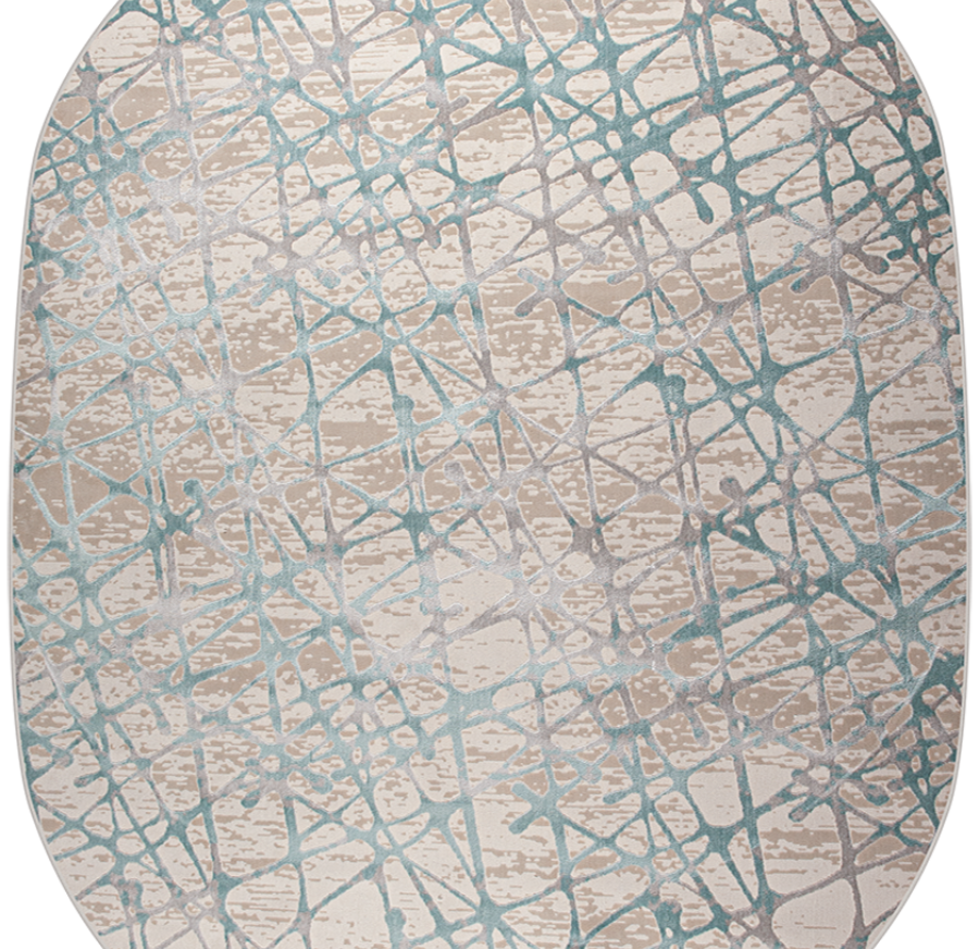 36855A oval L.GREY / BLUE