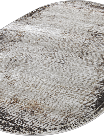 38548A oval BROWN FLS / CREAM FL