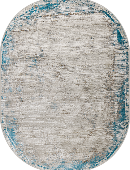 38548A oval BLUE FLS / CREAM FLS