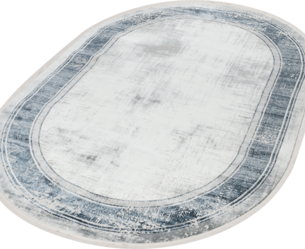 38720A oval BLUE / WHITE