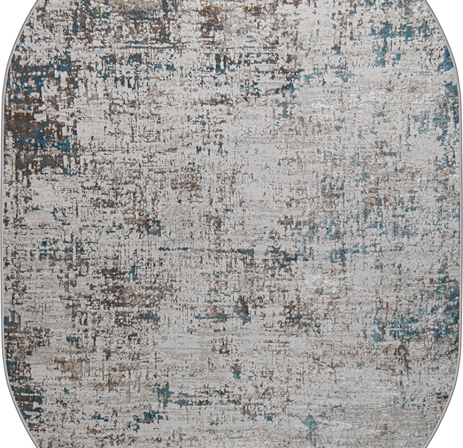 38554A oval BLUE FLS / CREAM FLS