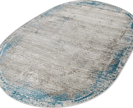 38548A oval BLUE FLS / CREAM FLS