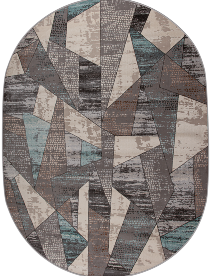 36854A oval L.GREY / BLUE