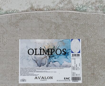 38896A oval GREEN FLS / BEIGE CK