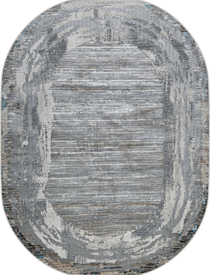 37904A oval BLUE FLS / BEIGE FLS