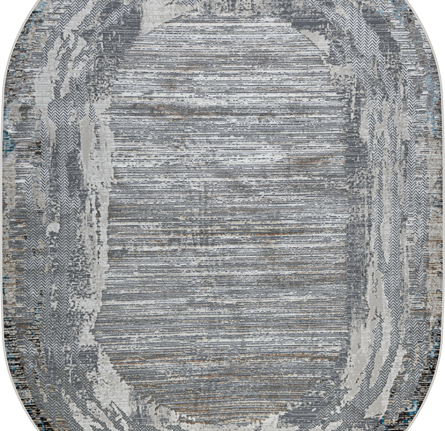 37904A oval BLUE FLS / BEIGE FLS