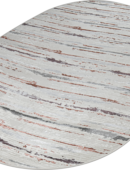 38462A oval ROSE FLS / L.GREY