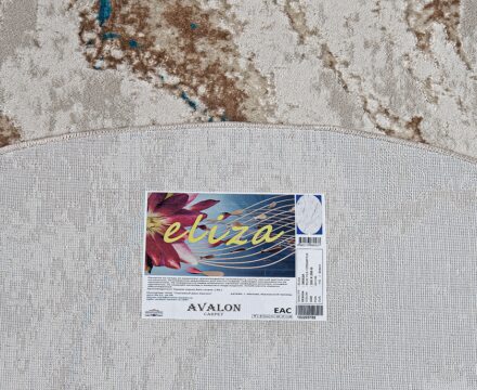 38552A oval BLUE FLS / CREAM FLS