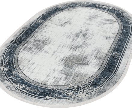 38720A oval BLUE / WHITE