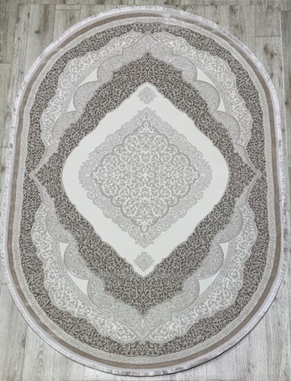 36846B oval L.BEIGE / D.VIZON